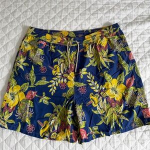 Polo Ralph Lauren Blue Hawaiian Swim Trunks